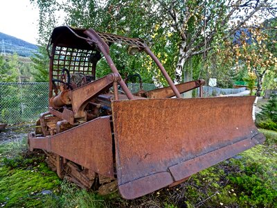 Rusty machinery heavy photo