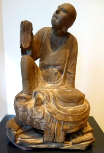 Six luohans, figure 5, China, Shanxi Province, Song dynasty, 11th-13th century, sandstone - Royal Ontario Museum - DSC04114