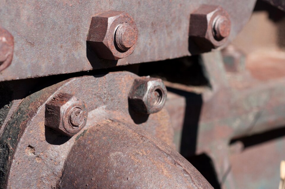 Iron rusted abandoned