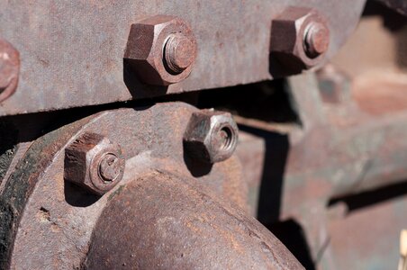 Iron rusted abandoned