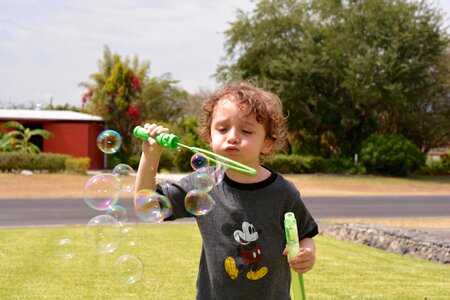 Child walk garden