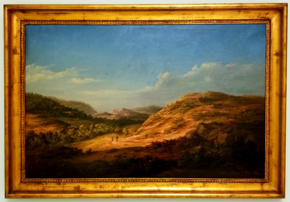 Sintra Landscape with shepherd and goats (1868) by Guilhermina Reis