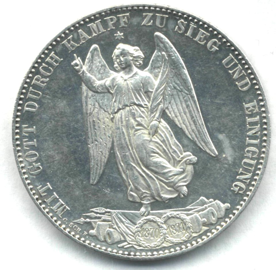 Siegestaler Wurttemberg reverse 1871