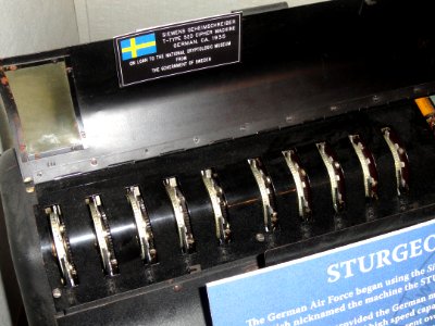 Siemens T-52D Geheimschreiber (STURGEON) cipher machine, c. 1935 - National Cryptologic Museum - DSC07887