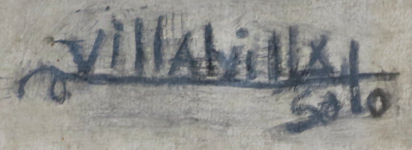 Signature of Cuban artist Camilo Villalvilla