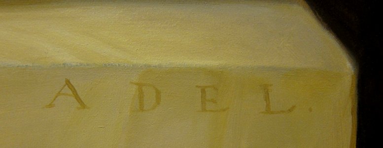 Signature of American painter Daniel Adel (born 1962)