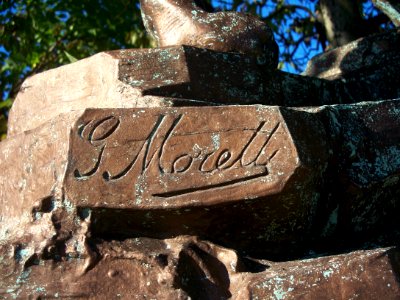 Signature of Giuseppe Moretti, Panther Hollow Bridge, 2015-10-10, 01