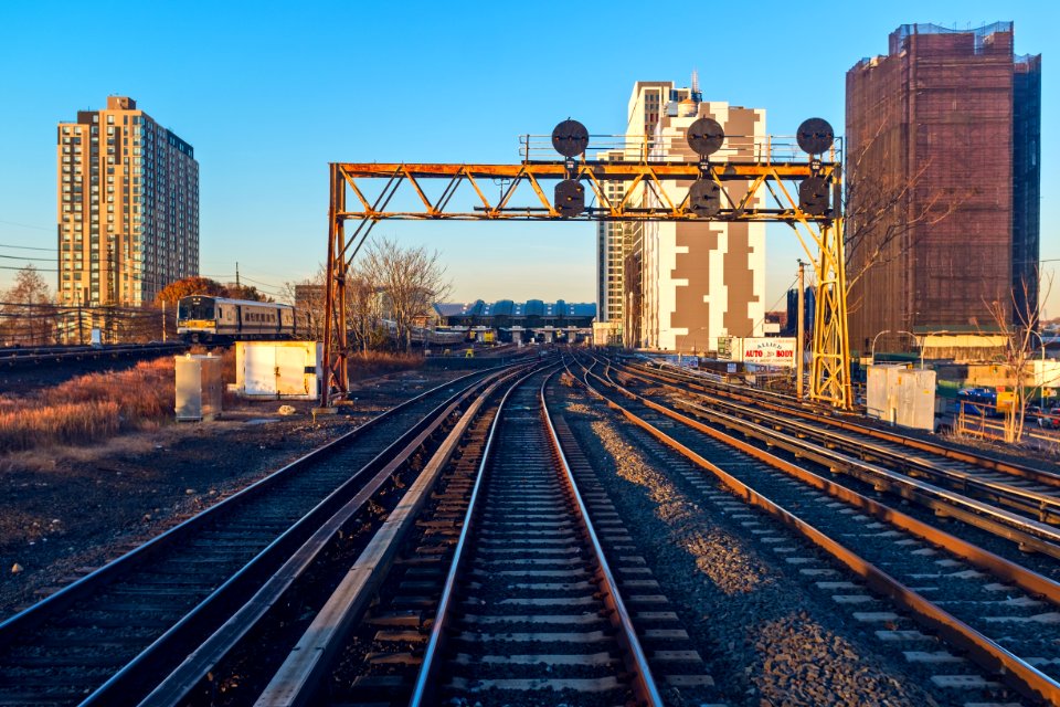 Signal Gantry on LIRR before Jamaica Station