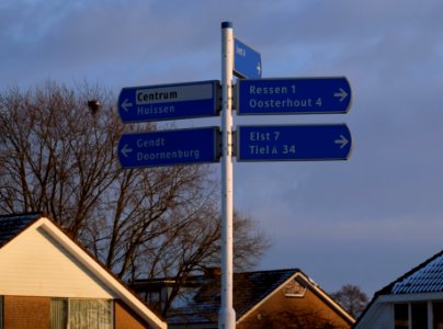 Signpost in Bemmel, Lingewaard photo