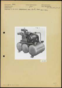 SIJAM compressor capaciteit 90 m3, druk van 5 ato atmosfeer overdruk, Bestanddeelnr 256-2990