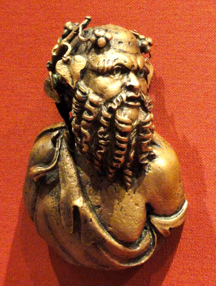 Silenus Bust Attachment for a Couch, 1-120 AD, Roman, Italy, bronze - Cleveland Museum of Art - DSC08298
