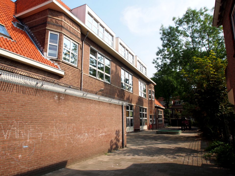 Sijsjesstraat achterkant school Mussenstraat