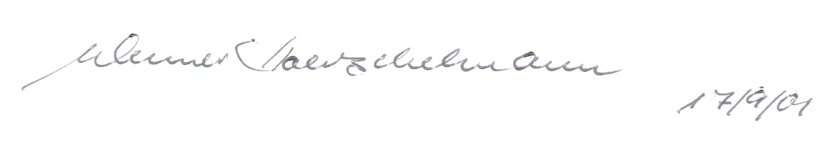 Signatur Werner Hoerschelmann
