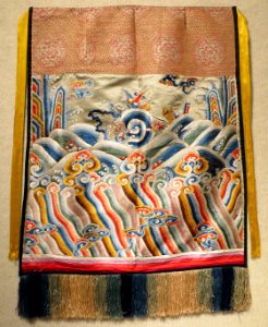 Silk apron from Tibet, early 20th century, East-West Center
