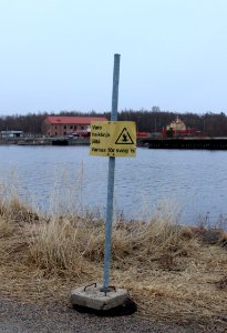 Sign Toppilansaari Oulu 20140414