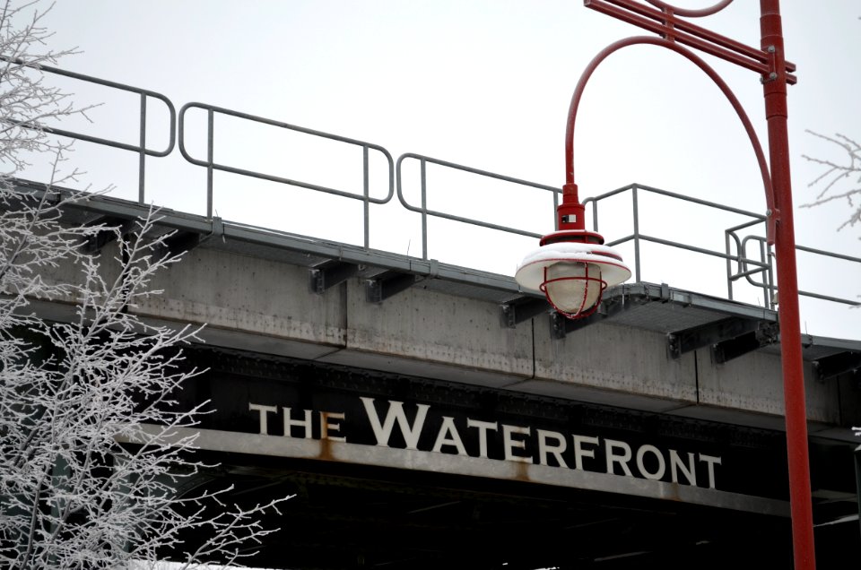 Signage for Winnipeg's Waterfront District