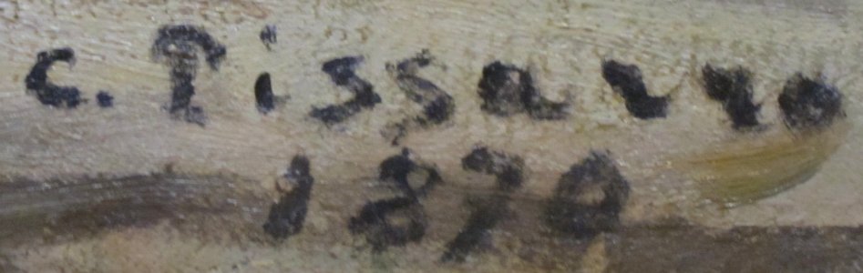 Signature of Camille Pissarro, 1870
