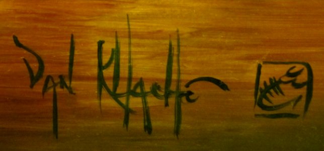 Signature of French painter Serge Van Khache, 2011