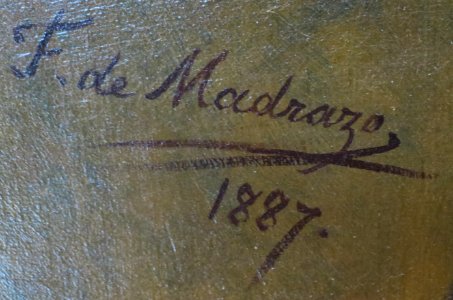 Signature of Federico de Madrazo y Kuntz, 1887