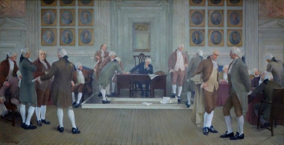 Signing of the Constitution by Albert Herter - Wisconsin Supreme Court - DSC03179