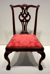 Side Chair, probably Salem, Massachusetts, 1765-1775, mahogany with maple - Chazen Museum of Art - DSC02547