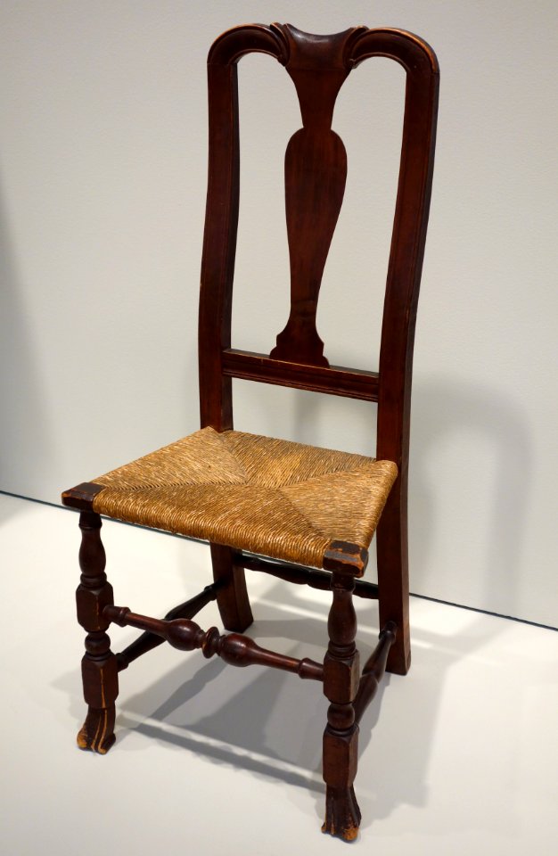 Side Chair, Eastern Massachusetts, 1725-1740, maple with ash - Chazen Museum of Art - DSC02571