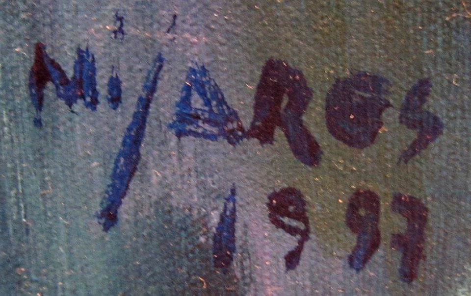 Signature of Cuban painter Jose Marie Mijares Fernandez (1921 - 2004)