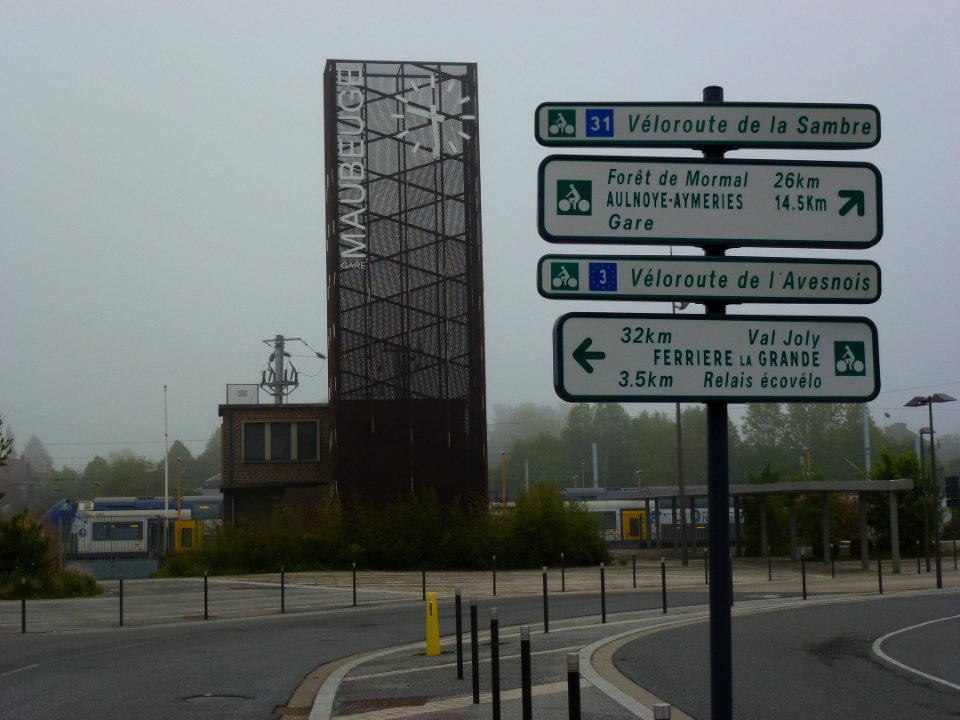 Signalisation véloroutes à Maubeuge (3)
