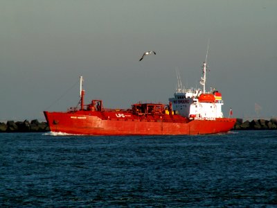 Sigas mariner p1 leaving Port of Rotterdam, Holland 23-Jan-2006