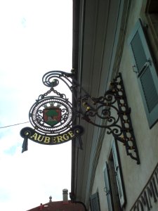 Sign of Auberge Communale de Carouge
