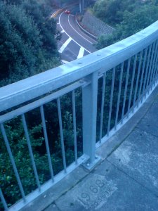 Sign On Grafton Road Overbridge Over State Highway 1