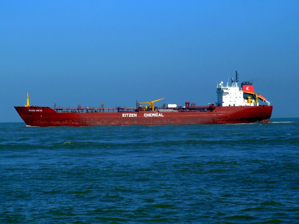 Sichem Arctic p6 leaving Port of Rotterdam, Holland 08-Mar-2007