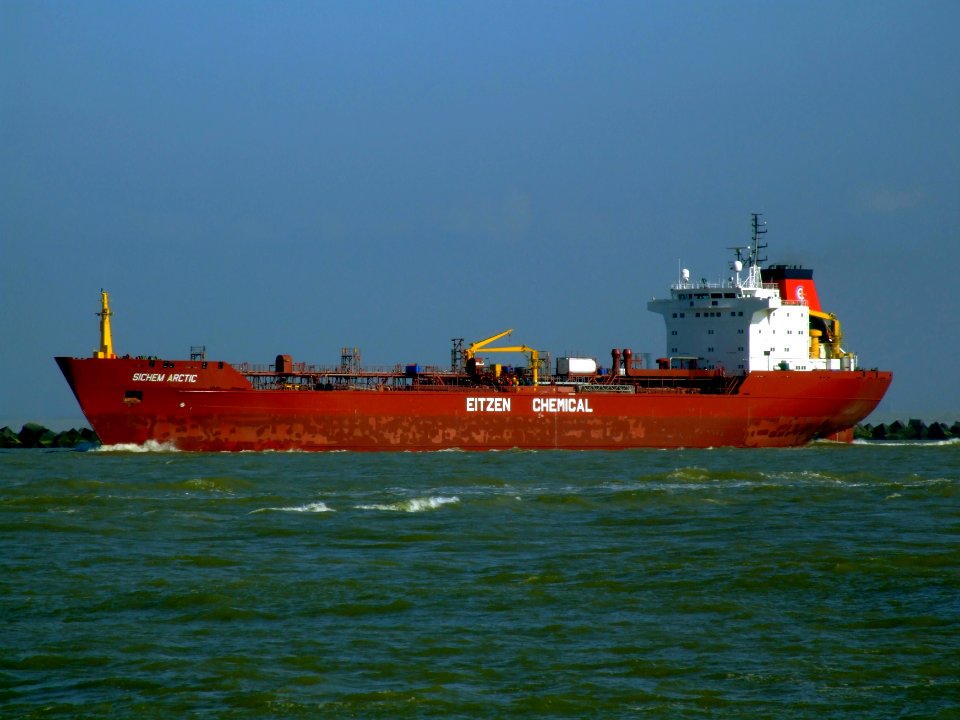 Sichem Arctic p5 leaving Port of Rotterdam, Holland 08-Mar-2007