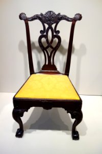 Side Chair, Philadelphia, 1755-1760, mahogany with yellow pine - Chazen Museum of Art - DSC02644