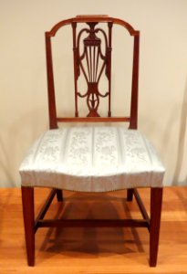 Side chair, maker unknown, Philadelphia, c. 1800, mahogany - De Young Museum - DSC00822