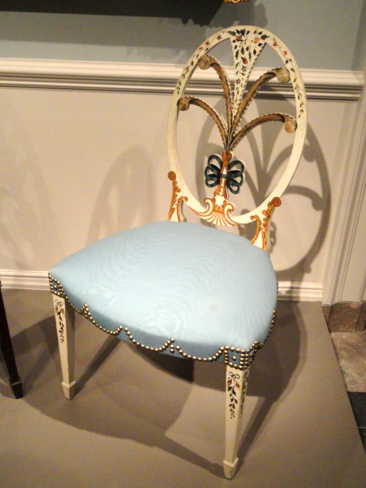 Side chair, Boston or Salem, Massachusetts, 1790-1800, maple, paint - National Gallery of Art, Washington - DSC09738