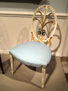 Side chair, Boston or Salem, Massachusetts, 1790-1800, maple, paint - National Gallery of Art, Washington - DSC09738