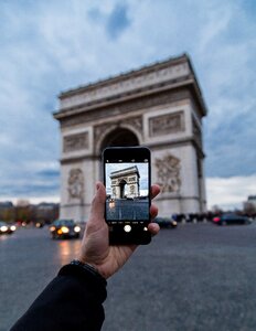 Monument champs-elysees place de l'étoile photo