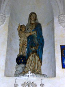 Sillé-le-Guillaume (Sarthe) église,statue Vierge à l'Enfant PM72001665