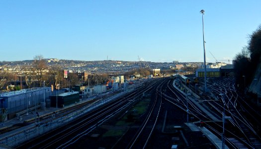 Sidings North of Brighton Station (December 2013, seen from Dyke Road Drive) (4)