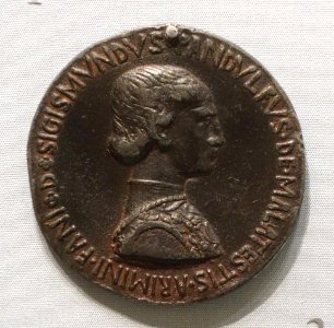 Sigismondo Pandolfo Malatesta, Lord of Rimini and Fano, by Antonio di Puccio Pisano, called Pisanello, designed c. 1445 - Chazen Museum of Art - DSC02138