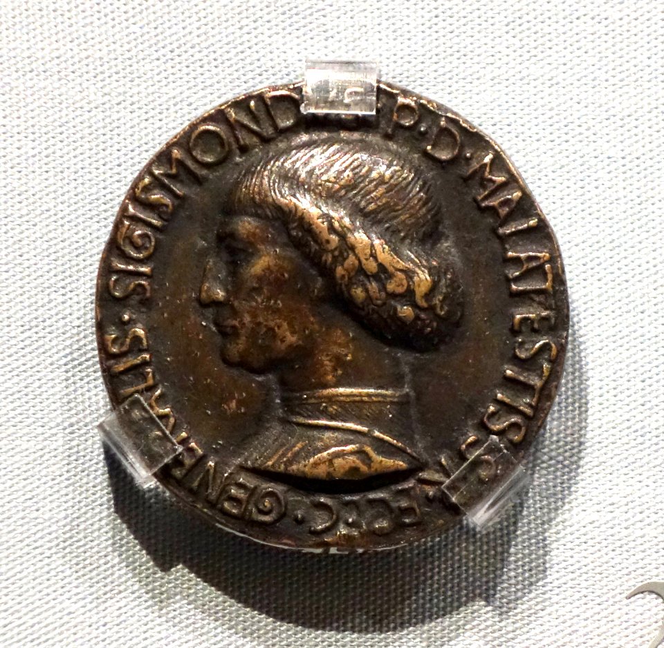 Sigismondo Pandolfo Malatesta, Lord of Rimini, by Matteo di Maestro Andrea de' Pasti, designed 1446 - Chazen Museum of Art - DSC02129