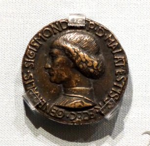 Sigismondo Pandolfo Malatesta, Lord of Rimini, by Matteo di Maestro Andrea de' Pasti, designed 1446 - Chazen Museum of Art - DSC02129