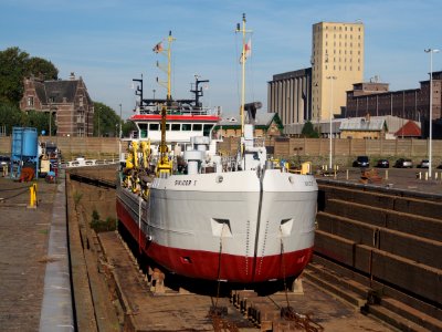 Sinjoor I (ship, 1982), Drydock, Port of Antwerp pic2