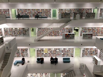 Library studio books