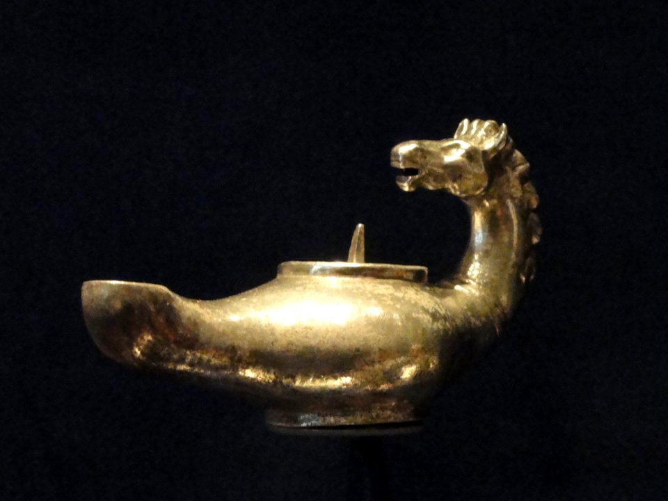 Silver Lamp, late 300s AD, Early Byzantine, Syria, silver - Cleveland Museum of Art - DSC08357
