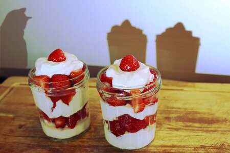 Dessert gourmand strawberries photo