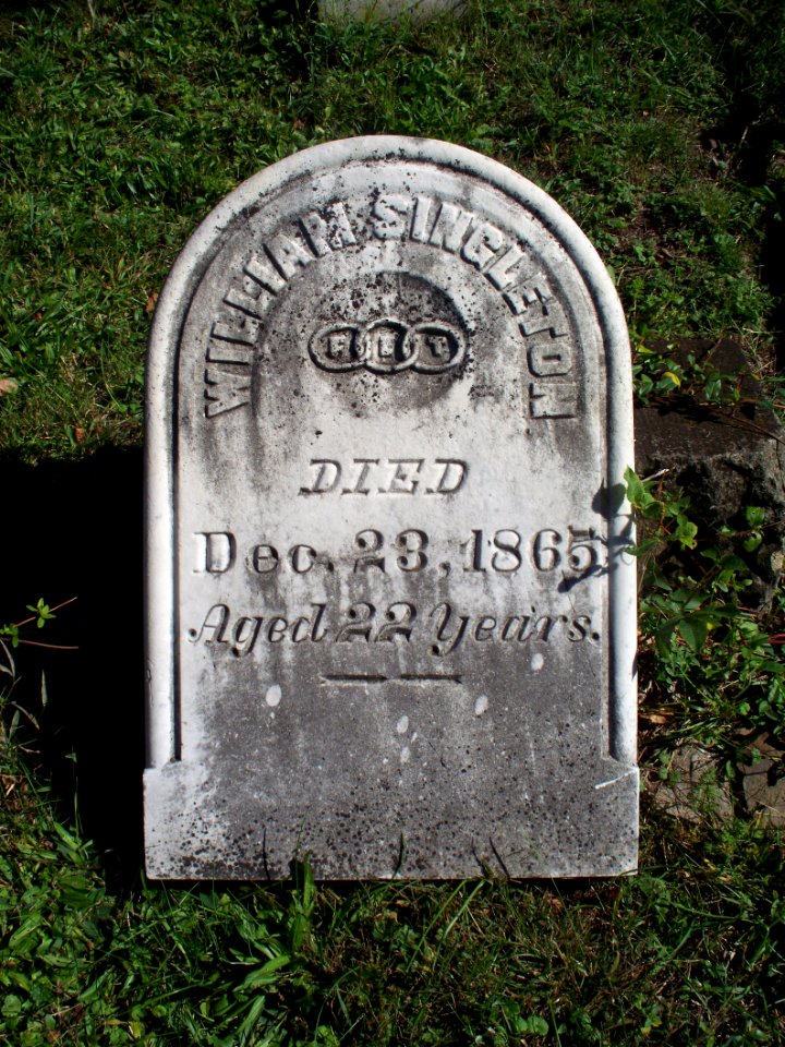 Singleton (William), St. Clair Cemetery, 2015-10-05, 01