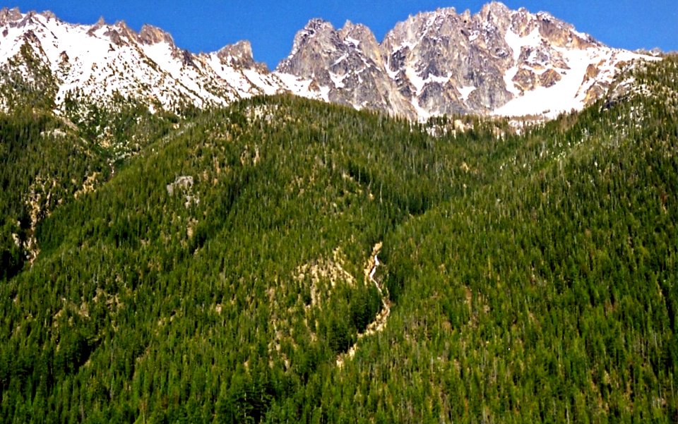 Silver Star Mountain seen from North Cascades Highway