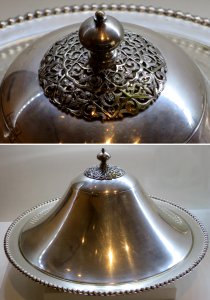 Silver covered dish, Morocco, Doris Duke Foundation for Islamic Art 57.217a-b photo